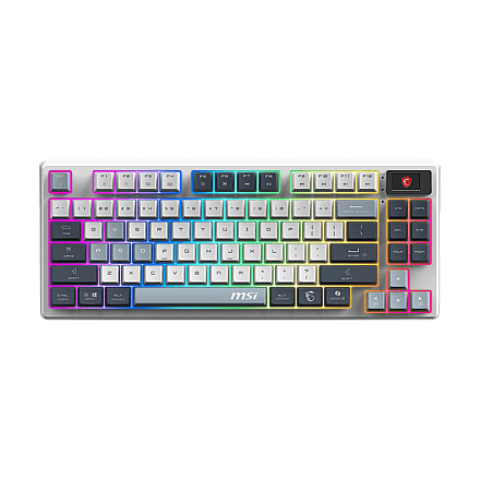 MSI FORGE GK600 TKL WIRELESS SKY Клавіатура для gier Bezпровідна USA - 1