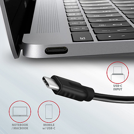 Hub Axagon HMC-5G21 USB-C 10Gbps SPEEDSTER 5w1 - 6