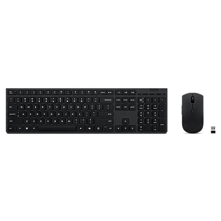 Lenovo Professional Wireless Rechargeable Keyboard and Mouse Combo AI - US English | Lenovo - 1