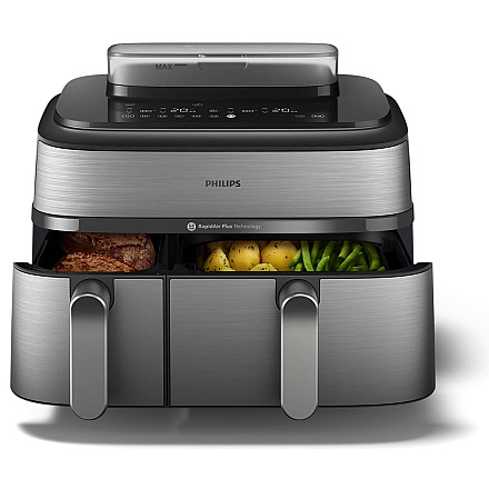 Philips NA555/09 Airfryer з podwójnym koszem та з функцією pary, серія 5000, 9 l, stal nierdzewna/чорний - 3