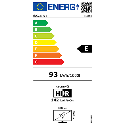Sony K65S35B Bravia 3 | 65 | Smart TV | Android TV | QFHD | чорний - 8