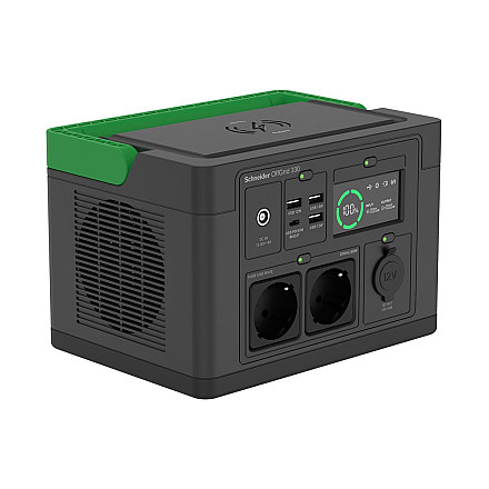 APC OffGrid Portable Power Station 330, 230V, 332Wh litowo-jonowy, LCD, 2 gniazda CEE 7/3 Schuko, Sinewave, 3 USB-A, 1 USB-C, зарядний… - 2