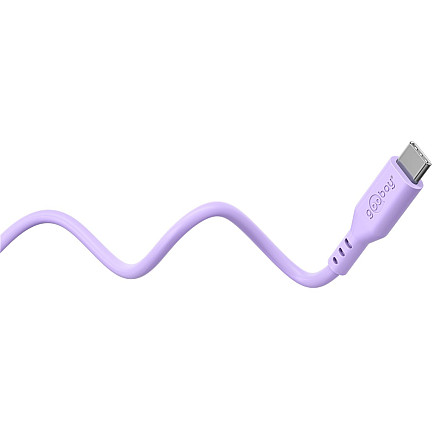 Kabel silikonowy Goobay USB-C, 1,5 m, fioletowy - 4