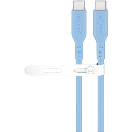 Kabel silikonowy Goobay USB-C, 1,5 m, niebieski - 5