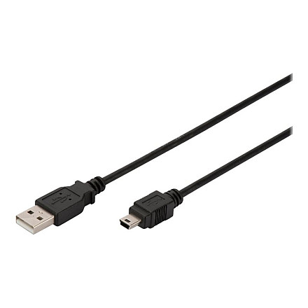 Kabel połączeniowy Digitus, 1,8 m | AK-300108-018-S | USB Typ A do USB Mini B - 4
