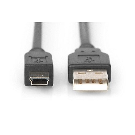 Kabel połączeniowy Digitus, 1,8 m | AK-300108-018-S | USB Typ A do USB Mini B - 3