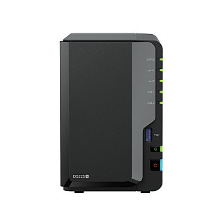 Synology DiskStation | DS225+ | Intel Celeron | J4125 | 2 GB | DDR4 | чорний