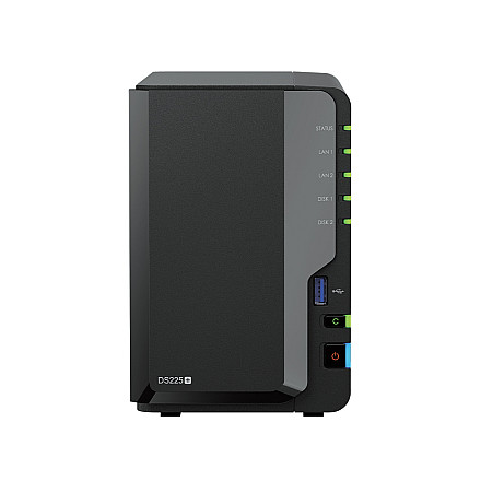Synology DiskStation | DS225+ | Intel Celeron | J4125 | 2 GB | DDR4 | чорний - 1