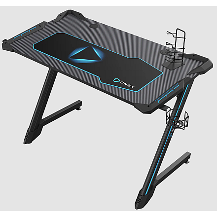 Onex | Biurko gamingowe RGB z uchwytem na kubek, haczykiem na zestaw słuchawkowy, uchwytem na gamepada, 114 cm (szer.) | GD1200Z | Czarny - 3