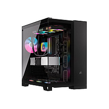 Corsair Dual Chamber PC Case | iCUE LINK 6500X RGB | Black | Mid Tower | Power supply included No | ATX