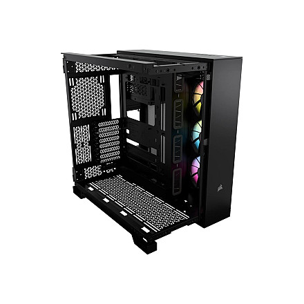 Corsair Dual Chamber PC Case | iCUE LINK 6500X RGB | Black | Mid Tower | Power supply included No | ATX - 11