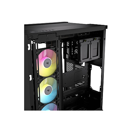 Corsair Dual Chamber PC Case | iCUE LINK 6500X RGB | Black | Mid Tower | Power supply included No | ATX - 8