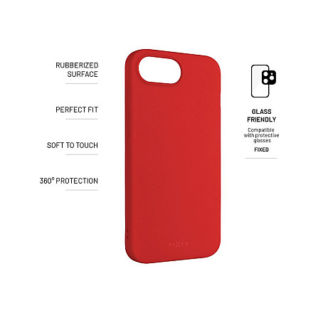 Fixed Story | Back Cover | Apple | iPhone 16e | Rubber | Red - 3