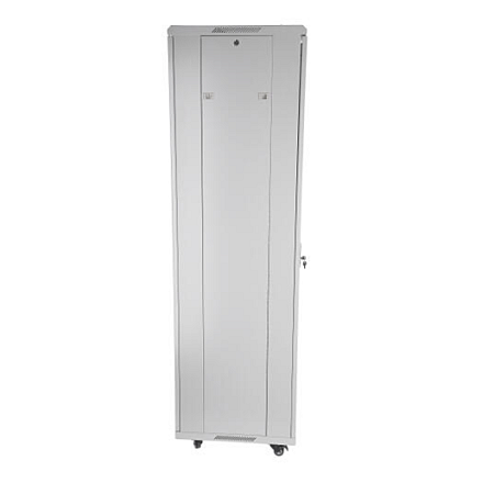 SOMI Networks | Szafa wolnostojąca 42U, 19″ | 42U-80/80NACP | Szary | Maksymalne obciążenie 800 kg; Zdejmowane i zamykane panele boczne; Perforowane metalowe drzwi; Niezmontowana | Głębokość: 80 cm - 2
