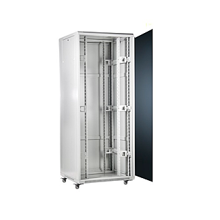 SOMI Networks | Szafa wolnostojąca 42U, 19″ | 42U-60/80NACP | Szary | Maksymalne obciążenie 800 kg; Zdejmowane i zamykane panele boczne; Perforowane metalowe drzwi; Niezmontowana | Głębokość: 80 cm