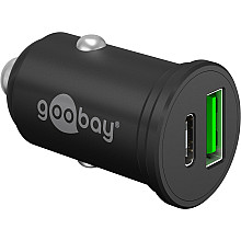 Goobay 61739 Podwójna зарядний пристрій автомобільна USB-C PD, 45 W