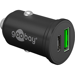 Goobay 61739 Podwójna зарядний пристрій автомобільна USB-C PD, 45 W