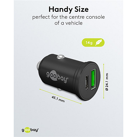 Goobay 61739 Podwójna зарядний пристрій автомобільна USB-C PD, 45 W - 4