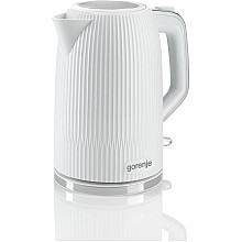Gorenje Czajnik | K17DPW | Elektryczny | 2200 W | 1,7 L | Stal nierdzewna | Podstawa obrotowa 360° | Biały