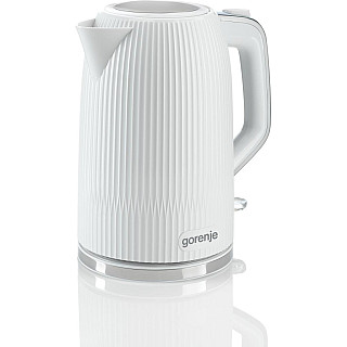 Gorenje Czajnik | K17DPW | Elektryczny | 2200 W | 1,7 L | Stal nierdzewna | Podstawa obrotowa 360° | Biały