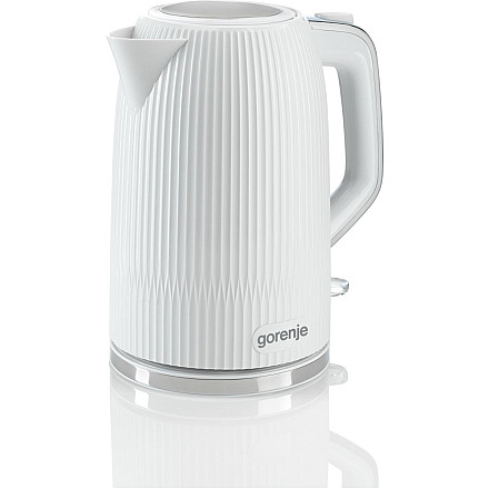 Gorenje Czajnik | K17DPW | Elektryczny | 2200 W | 1,7 L | Stal nierdzewna | Podstawa obrotowa 360° | Biały - 1