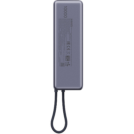 Power Bank Xiaomi 165W (zintegrowany kabel) | 10000 mAh | USB-C | сірий - 5