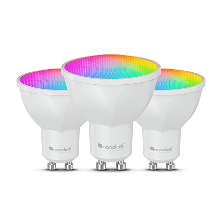 Nanoleaf Essentials Matter Wi-Fi GU10 Smart Bulb RGBCW 3pcs pack|Nanoleaf Essentials Matter Wi-Fi Smart Bulb, 3pcs|GU10|RGBCW - 2