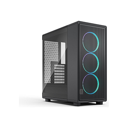 Obudowa Fractal Design Epoch ATX w kolorze czarnym z efektem RGB, z przyciemnionym szkłem, bez zasilacza - 1
