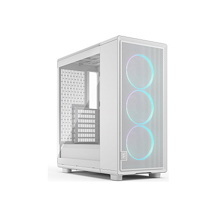 Obudowa Fractal Design Epoch w białym kolorze z przezroczystym tintem RGB, ATX, bez zasilacza, elegancki i nowoczesny design dla Twojego komputera - 1