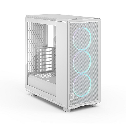 Obudowa Fractal Design Epoch w białym kolorze z przezroczystym tintem RGB, ATX, bez zasilacza, elegancki i nowoczesny design dla Twojego komputera - 3