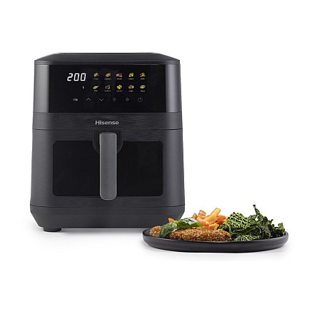 Frytkownica powietrzna Gorenje HAF2100DCD, ємність 8 L, kolor чорний, idealna для zdrowego przygotowywania potraw - 1