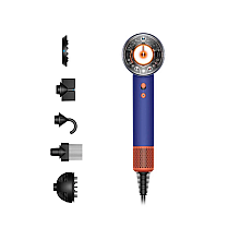 Фен для волосся Dyson HD16 Supersonic Nural 1600 W з 4 ustawieniami temperatury, з функцією jonizacji та dyfuzorem, kolor Vinca Blue/Topaz