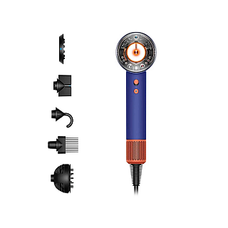 Фен для волосся Dyson HD16 Supersonic Nural 1600 W з 4 ustawieniami temperatury, з функцією jonizacji та dyfuzorem, kolor Vinca Blue/Topaz