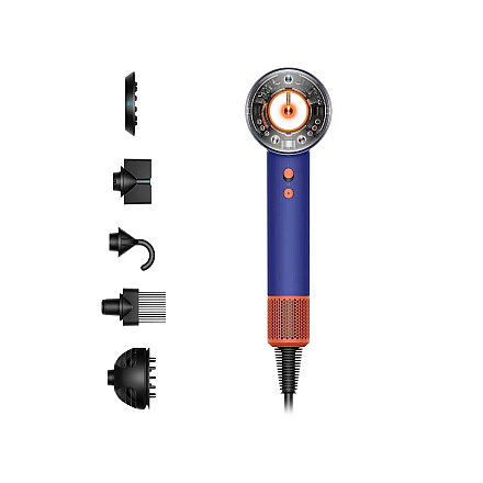 Фен для волосся Dyson HD16 Supersonic Nural 1600 W з 4 ustawieniami temperatury, з функцією jonizacji та dyfuzorem, kolor Vinca Blue/Topaz - 1