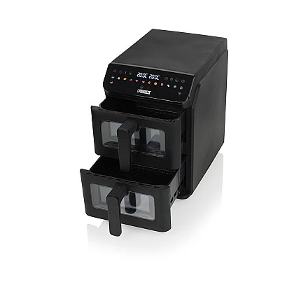 Frytkownica powietrzna Princess Double Stack 11.2L 3000W з podwójnymi koszami - чорна - 5