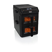 Frytkownica powietrzna Princess Double Stack 11.2L 3000W з podwójnymi koszami - чорна
