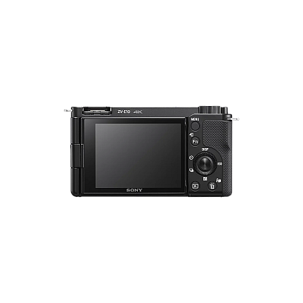 Фотоапарат Sony ZV-E10 для влогів з матрицею 24.2 МП, чутливістю ISO до 32000 та Wi-Fi, беззеркальна конструкція з екраном 2.95 дюйма - 1