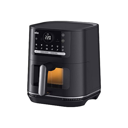 Фритюрниця повітряна Braun MultiFry 5 HF5073, потужність 2000 W, об'єм 6 л, колір чорний, 20 програм, легка в чищенні, автоматичне вимкнення - 6