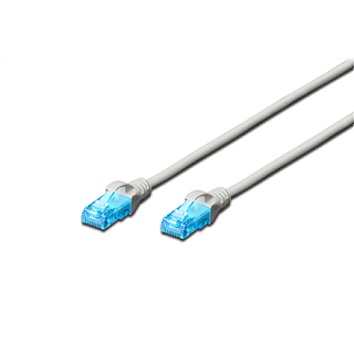 Digitus | CAT 5e | Kabel krosowy | Skrętka nieekranowana (UTP) | Męski | RJ-45 | Męski | RJ-45 | Szary | 3 m