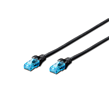 Digitus | DK-1512-005/BL | 2x złącza RJ45 (8P8C). Struktura: 4 x 2 AWG 26/7, skręcona para. Buty z zabezpieczeniem przed załamaniem, odciążeniem i zabezpieczeniem zatrzaskowym.