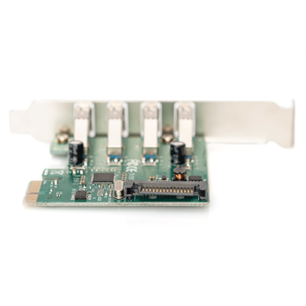 Digitus | Адаптер USB | USB | USB 2.0 | SuperSpeed USB 3.0 | PCI Express 2.0 x1 - 2