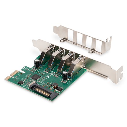 Digitus | Адаптер USB | USB | USB 2.0 | SuperSpeed USB 3.0 | PCI Express 2.0 x1 - 6