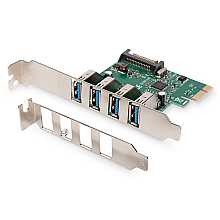 Digitus | Адаптер USB | USB | USB 2.0 | SuperSpeed USB 3.0 | PCI Express 2.0 x1