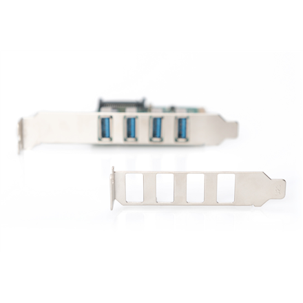 Digitus | Адаптер USB | USB | USB 2.0 | SuperSpeed USB 3.0 | PCI Express 2.0 x1 - 5