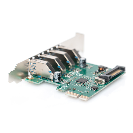 Digitus | Адаптер USB | USB | USB 2.0 | SuperSpeed USB 3.0 | PCI Express 2.0 x1 - 4