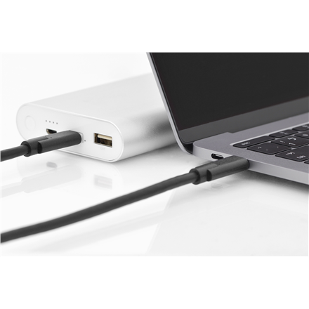 Digitus | Kabel USB-C | Męski | 24-pinowy USB-C | Męski | Czarny | 24-pinowy USB-C | 1 m - 3