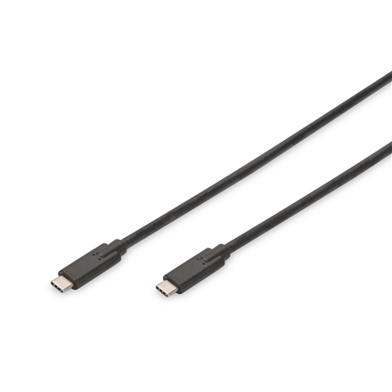 Digitus | Kabel USB-C | Męski | 24-pinowy USB-C | Męski | Czarny | 24-pinowy USB-C | 1 m - 1