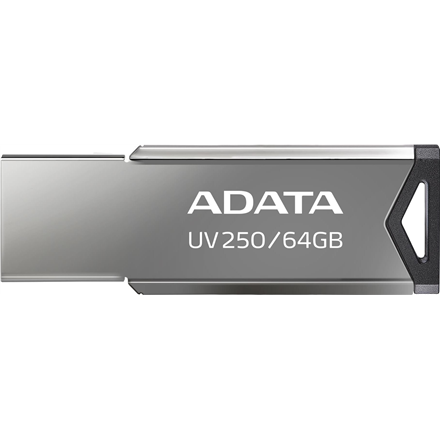 ADATA | USB-накопичувач | UV250 | 64 GB | USB 2.0 | срібний - 2