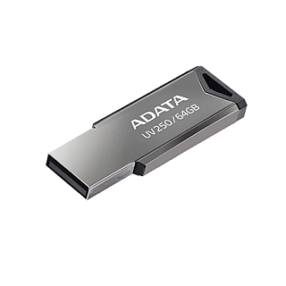 ADATA | USB-накопичувач | UV250 | 64 GB | USB 2.0 | срібний
