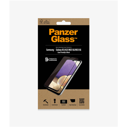PanzerGlass | Ochraniacz ekranu - szkło | Samsung Galaxy A13 | Szkło hartowane | Czarny | Przezroczysty - 1